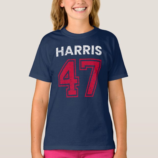 Harris 47 I - Kamala Harris für den Präsidenten T-Shirt (Vorderseite)