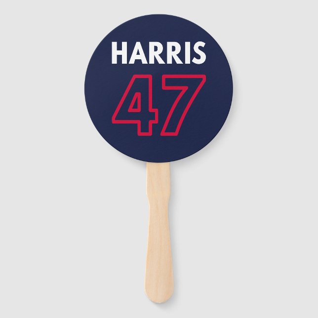 Harris 47 III - Kamala Harris für den Präsidenten Fächer (Vorderseite)