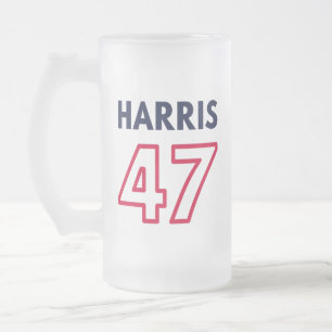 Harris 47 III - Kamala Harris für den Präsidenten Mattglas Bierglas