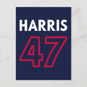 Harris 47 III - Kamala Harris für den Präsidenten Postkarte