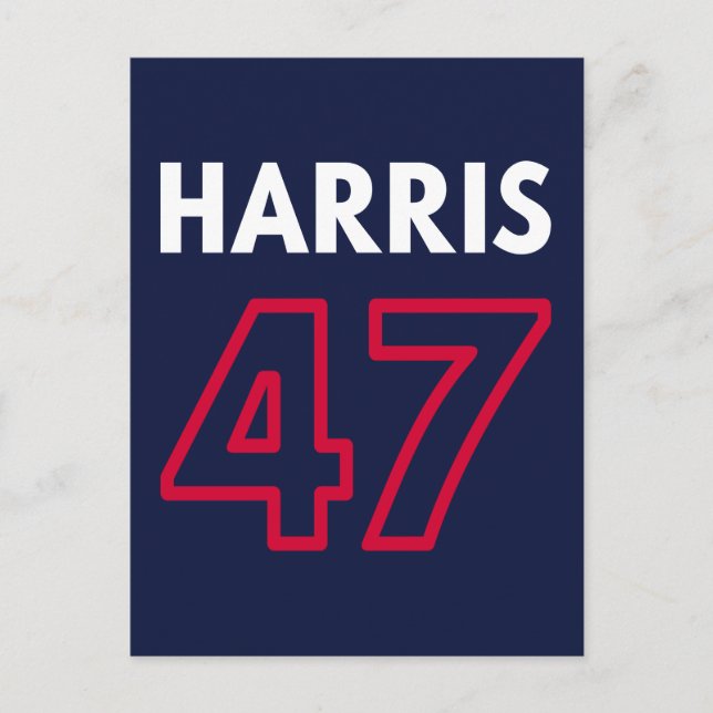 Harris 47 III - Kamala Harris für den Präsidenten Postkarte (Vorderseite)