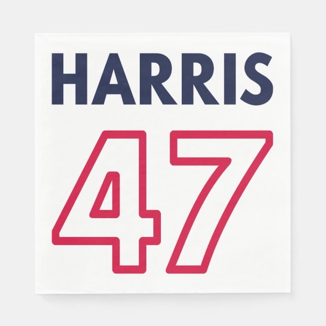 Harris 47 III - Kamala Harris für den Präsidenten Serviette (Vorderseite)