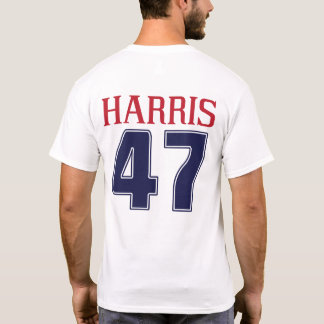Harris 47 Sports Number Kamala für Präsident 2024 T-Shirt