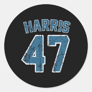 Harris 47 Vintag - Harris 2024 - Kamala 2024 Runder Aufkleber