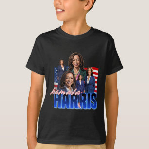 Harris American Flag Bootleg T-Shirt