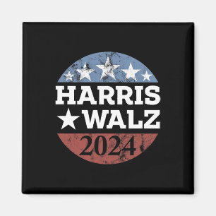 Harris & amp: Tim Walz für die Präsidentschaftskam Magnet