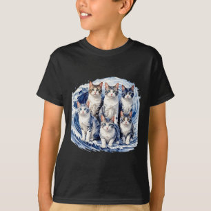 Harris Blaue Katzen winken - Lustig für Katzenbesi T-Shirt