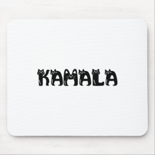 Harris Cat Lettering Positiv Lustig 2024 Wahl Mousepad