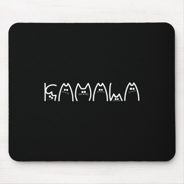 Harris Cat Lettering Positive1 Mousepad (Vorne)