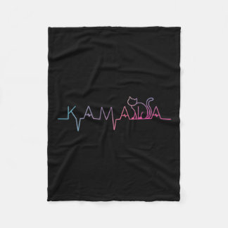 Harris Cat Lettering Positive Funny Cat Lover Fleecedecke