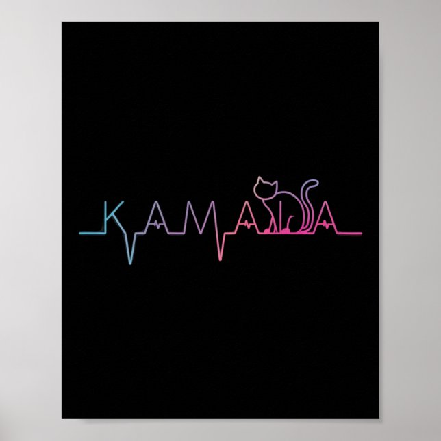 Harris Cat Lettering Positive Funny Cat Lover Poster (Vorne)