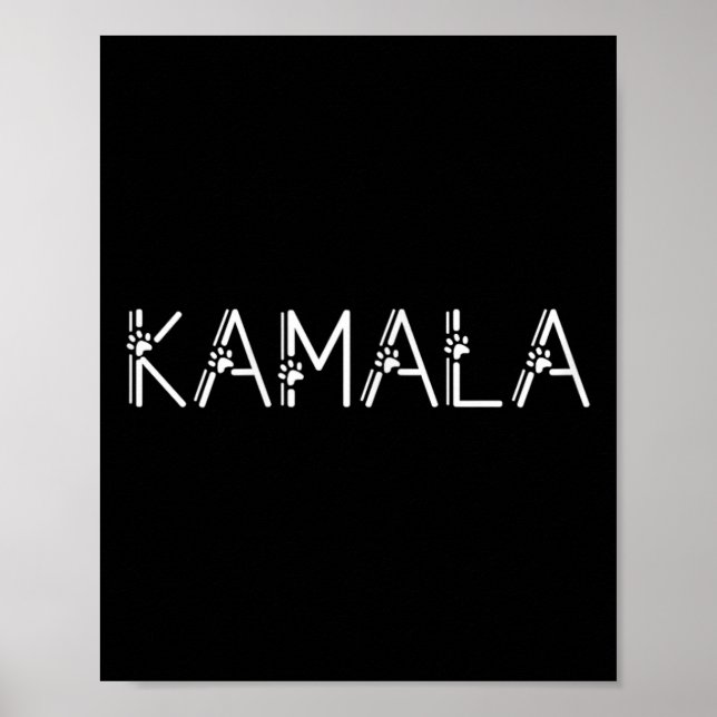 Harris Cat Lettering Positives Funny Shirt Kamala  Poster (Vorne)
