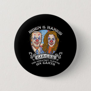 Harris Circus Beste Clowns auf der Erde Anti-Biden Button