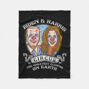 Harris Circus Beste Clowns auf der Erde Anti-Biden Fleecedecke