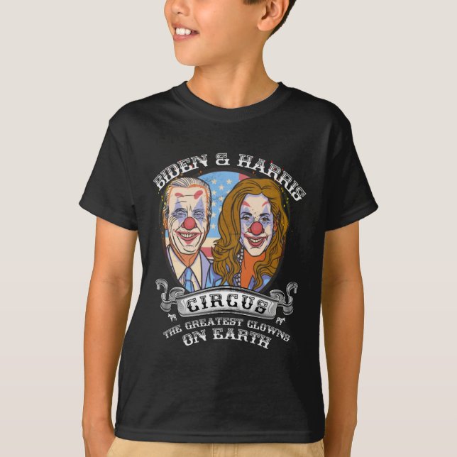 Harris Circus Beste Clowns auf der Erde Anti-Biden T-Shirt (Vorderseite)