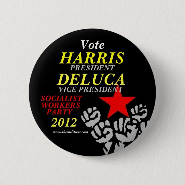 Harris-DeLuca 2012 Button (Vorderseite)