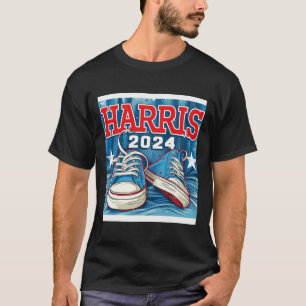 Harris Election Sneakers Präsident Comma La T-Shirt