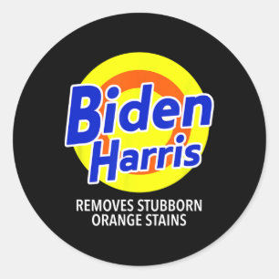 Harris entfernt Stubborn Orange Stains Vote Anti-t Runder Aufkleber