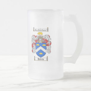 HARRIS-FAMILIENWAPPEN - HARRIS-WAPPEN MATTGLAS BIERGLAS