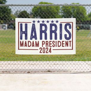 Harris Frau Präsidentin 2024 Banner