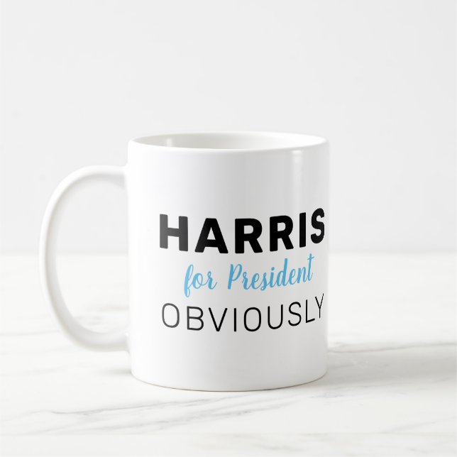 Harris für den Präsidenten 2024 Kaffeetasse (Links)