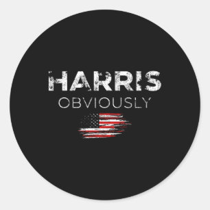 Harris für den Präsidenten 2024 offensichtlich Runder Aufkleber