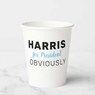 Harris für den Präsidenten 2024 Pappbecher