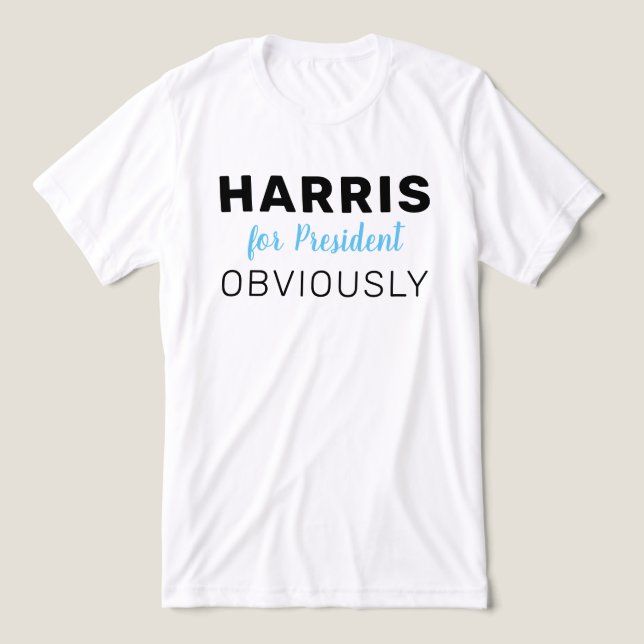 Harris für den Präsidenten 2024 Tri-Blend Shirt (Design Vorderseite)