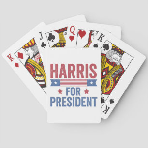 Harris für die Demokraten bei den Präsidentschafts Spielkarten