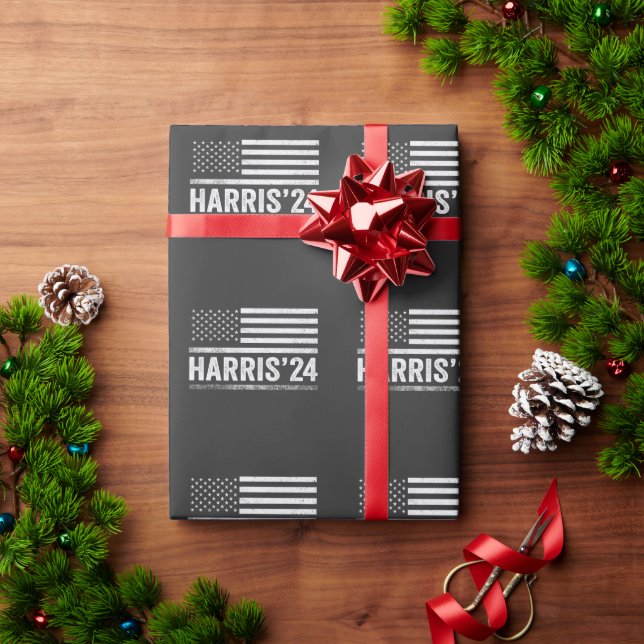 Harris für die Präsidentschaftswahl Amerikaner Geschenkpapier (Feiertagsgeschenk)