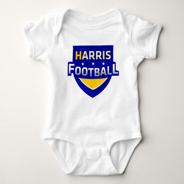 Harris-Fußball-Baby-Ausstattung Baby Strampler (Vorderseite)