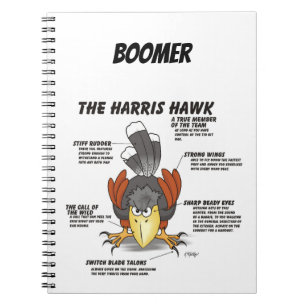 Harris-Habicht-Cartoon Notizblock