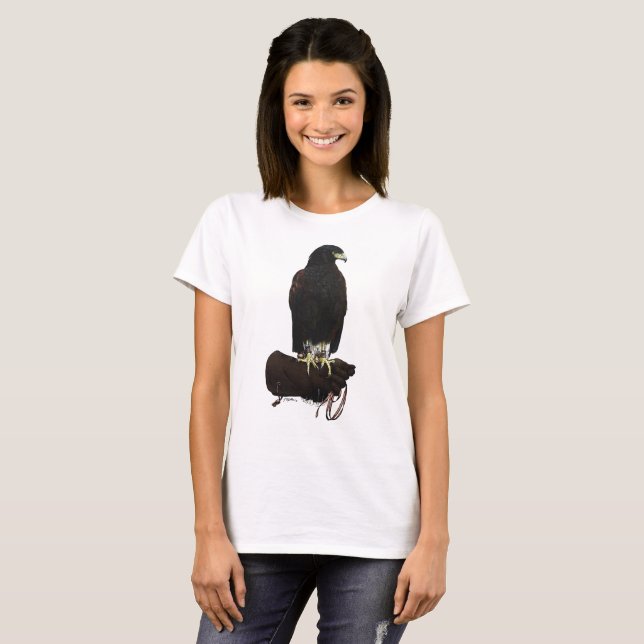 Harris Hawk über Glove T-Shirt (Vorne ganz)