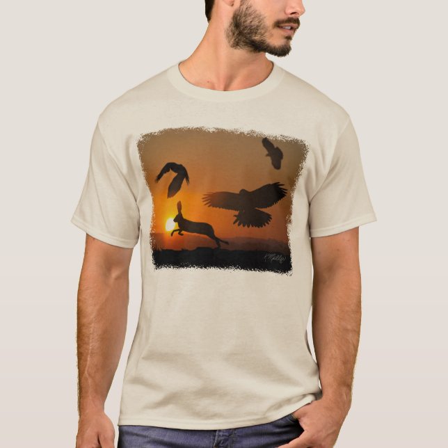 Harris Hawks auf der Jagd T-Shirt (Vorderseite)