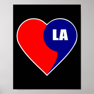 Harris Heart Comma La Small Graphic Political Poster