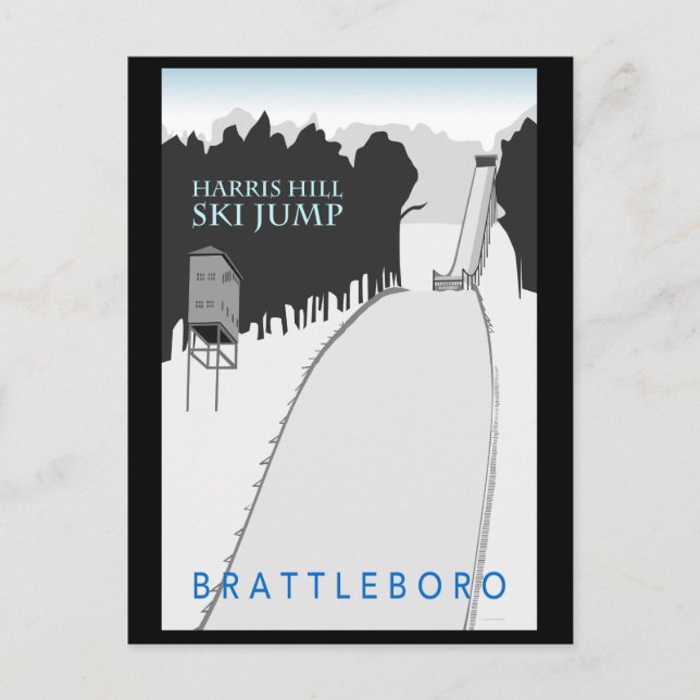 Harris Hill Ski Jump Postcard Postkarte (Vorderseite)