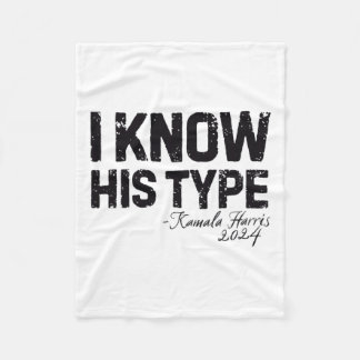 Harris ich kenne seinen Typ Funny Quote U.s. Wahl Fleecedecke