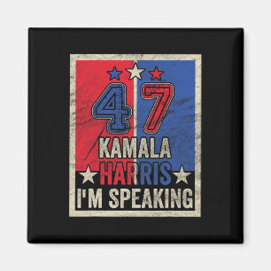 Harris I'm Speaking Zitat Präsident Kampagne 2024 Magnet