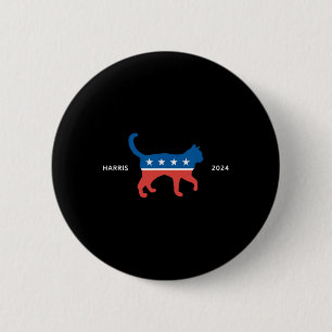 Harris-Katze 2024 - Abstimmung für Kamala Wheimer Button