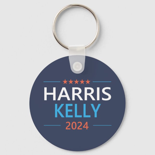 Harris Kelly 2024 Kamala Harris Democrat Schlüsselanhänger (Vorderseite)
