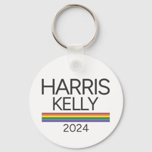 Harris Kelly 2024 LGBTQ Rainbow Pride Flag Schlüsselanhänger