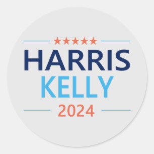 Harris Kelly 2024 Runder Aufkleber