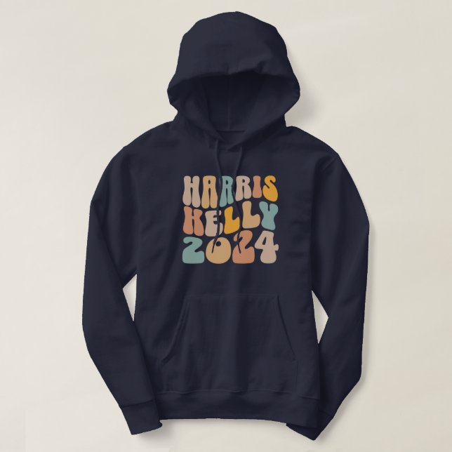 Harris Kelly 2024 Trendy Wavy Boho Hoodie (Design vorne)