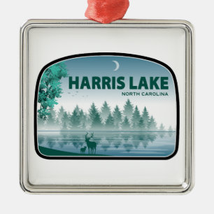 Harris Lake North Carolina Hirsche Ornament Aus Metall