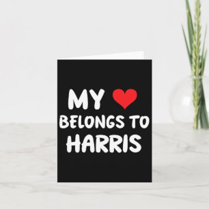 Harris - Mein Herz gehört Harris - Liebe Karte