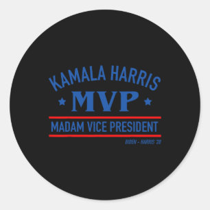 Harris Mvp Vizepräsidentin Biden Harris 2020 Runder Aufkleber