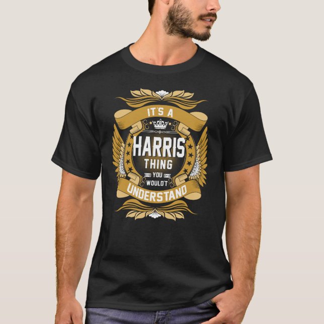 HARRIS Name, HARRIS Familienname Wappen T-Shirt (Vorderseite)