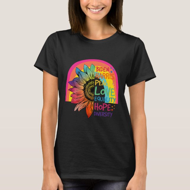 Harris Peace Liebe Equality Hope Diversity 1 T-Shirt (Vorderseite)