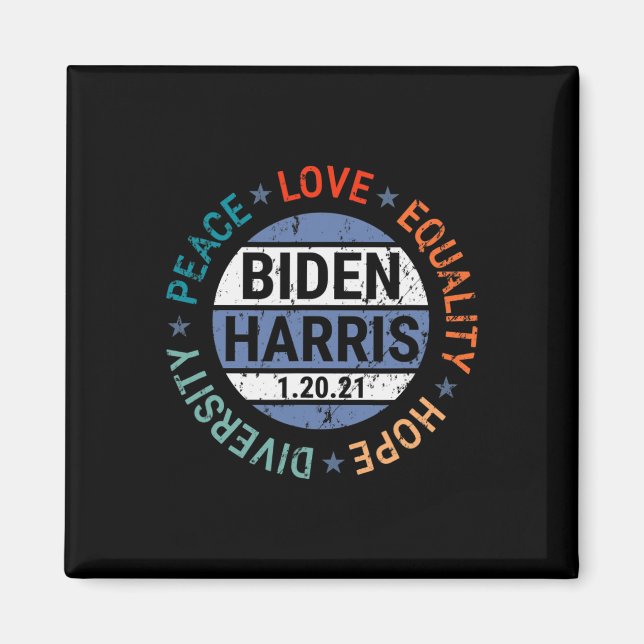 Harris Peace Liebe Equality Hope Diversity Januar Magnet (Vorne)