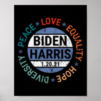 Harris Peace Liebe Equality Hope Diversity Januar